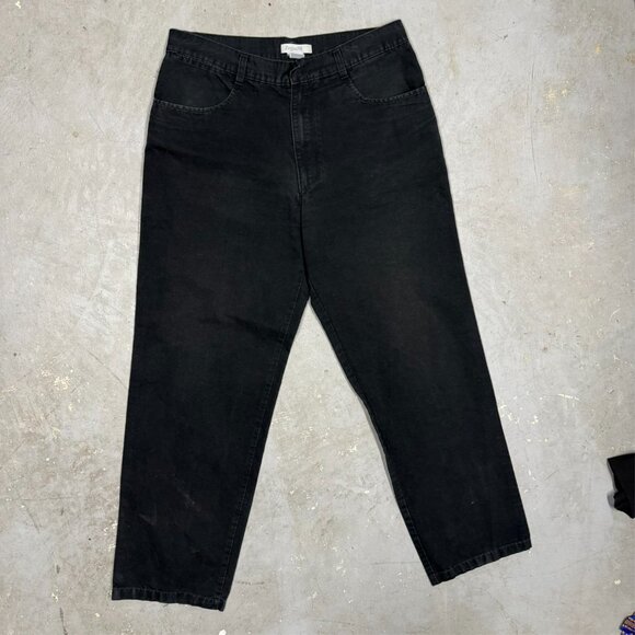 Ermenegildo Zegna Sport Cotton Jeans Mens Chinos Made in Italy Black 32x30 - Picture 2 of 7